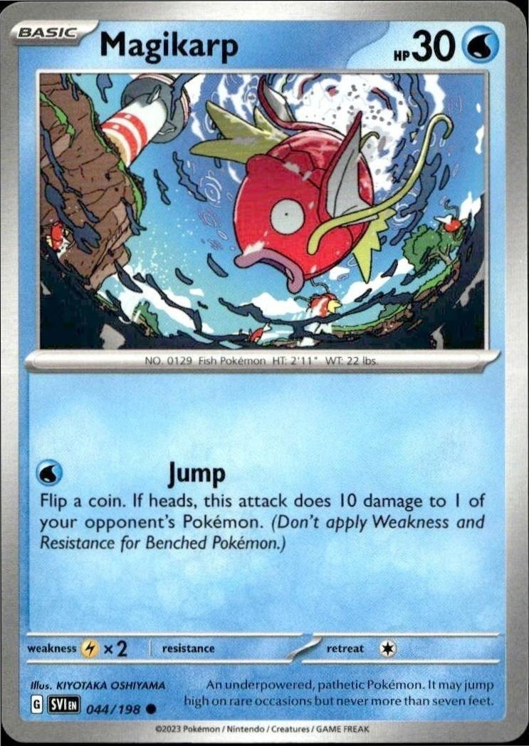 2023 Pokémon Scarlet & Violet Magikarp #044/198 trading card