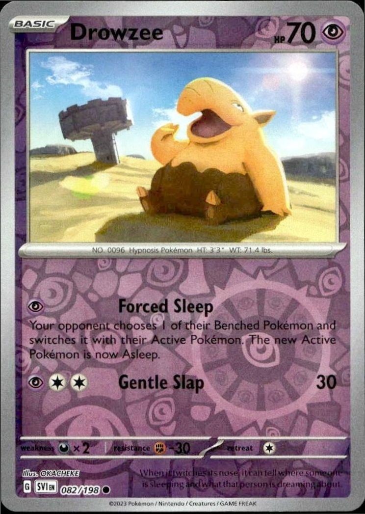 2023 Pokémon Scarlet & Violet Drowzee #082/198 trading card