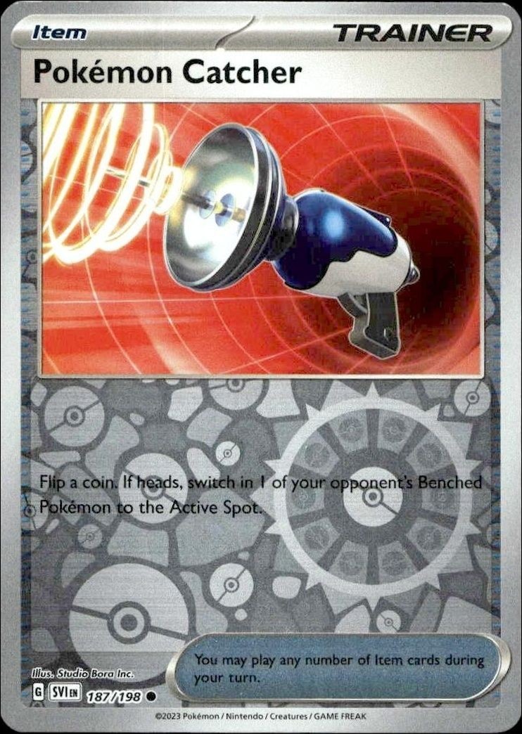 2023 Pokémon Scarlet & Violet Pokémon Catcher #187/198 Pokémon card front