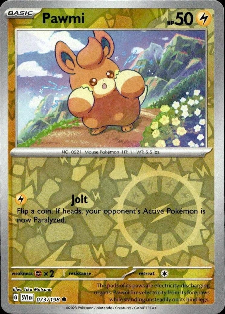 2023 Pokémon Scarlet & Violet Pawmi #073/198 Pokémon card front