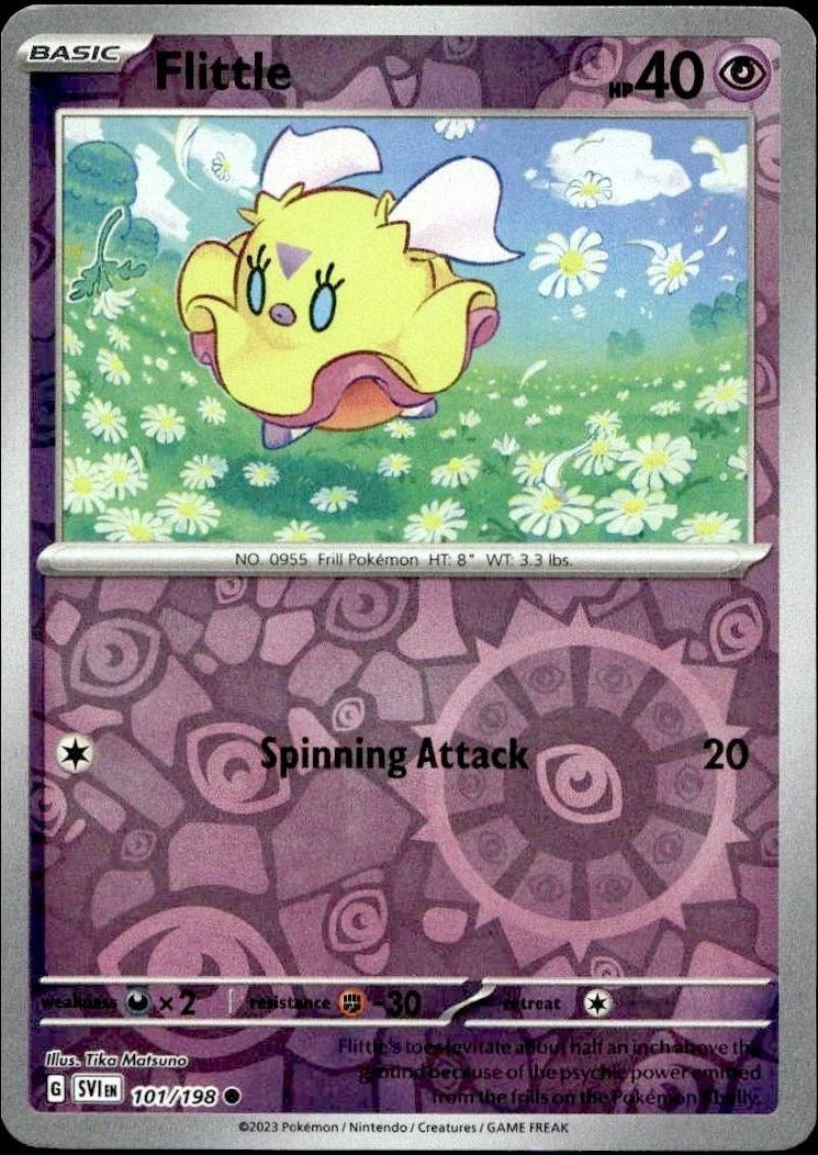 2023 Pokémon Scarlet & Violet Flittle #101/198 Pokémon card front