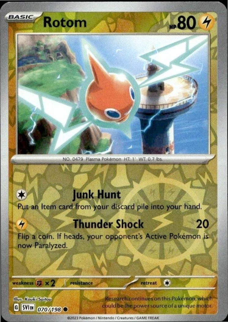 2023 Pokémon Scarlet & Violet Rotom #070/198 Pokémon card front
