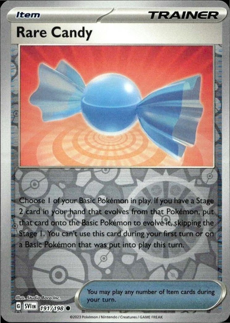 2023 Pokémon Scarlet & Violet Rare Candy #191/198 Pokémon card front