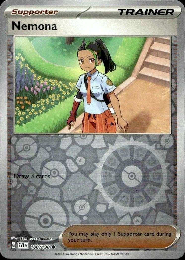 2023 Pokémon Scarlet & Violet Nemona #180/198 Pokémon card front