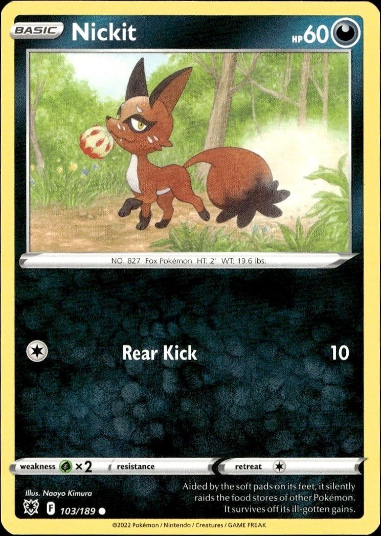 2022 Pokémon Astral Radiance Nickit #103/189 Pokémon card front
