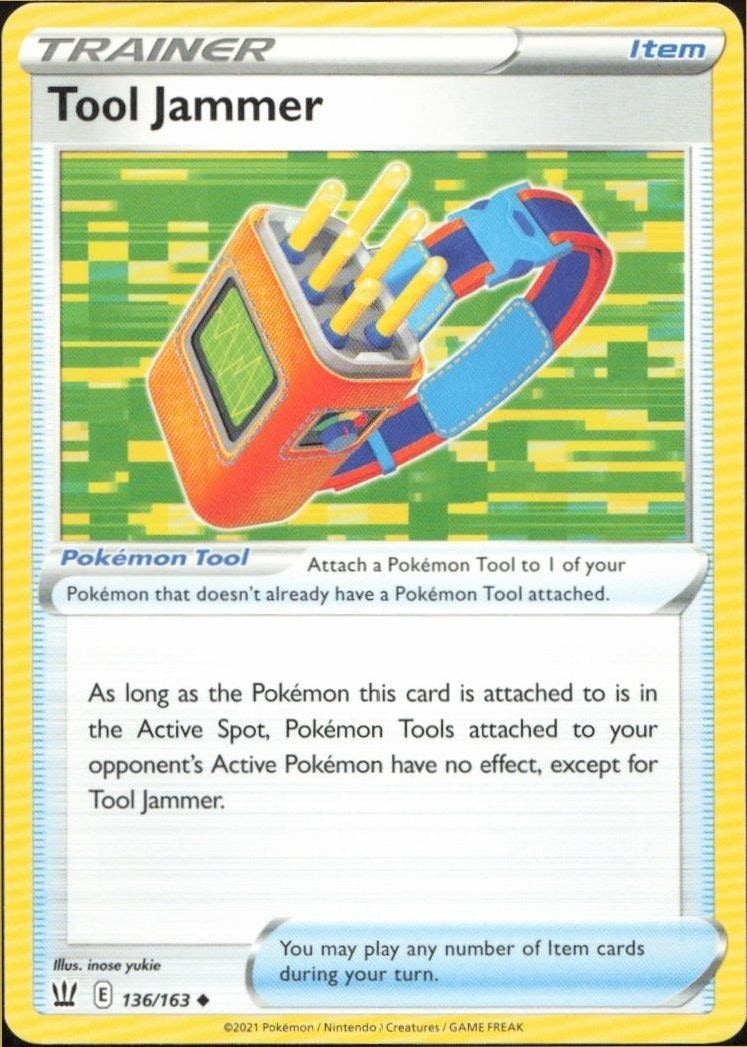 2021 Pokémon Battle Styles Tool Jammer #136/163 trading card