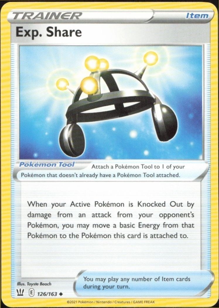 2021 Pokémon Battle Styles Exp. Share #126/163 trading card