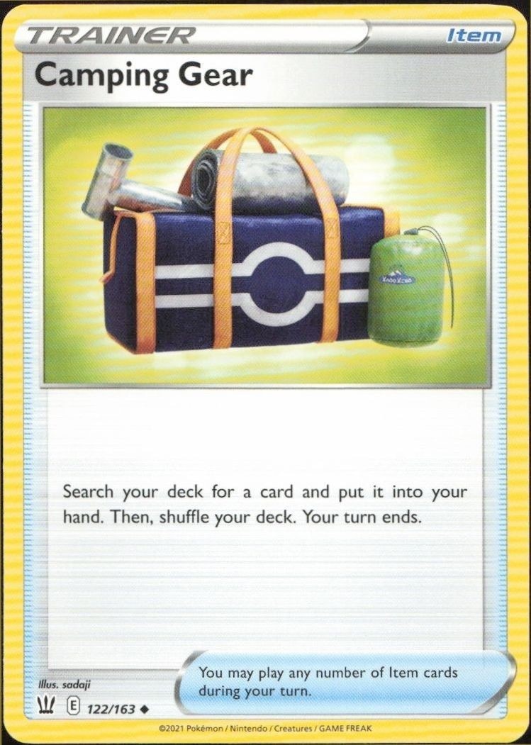 2021 Pokémon Battle Styles Camping Gear #122/163 trading card
