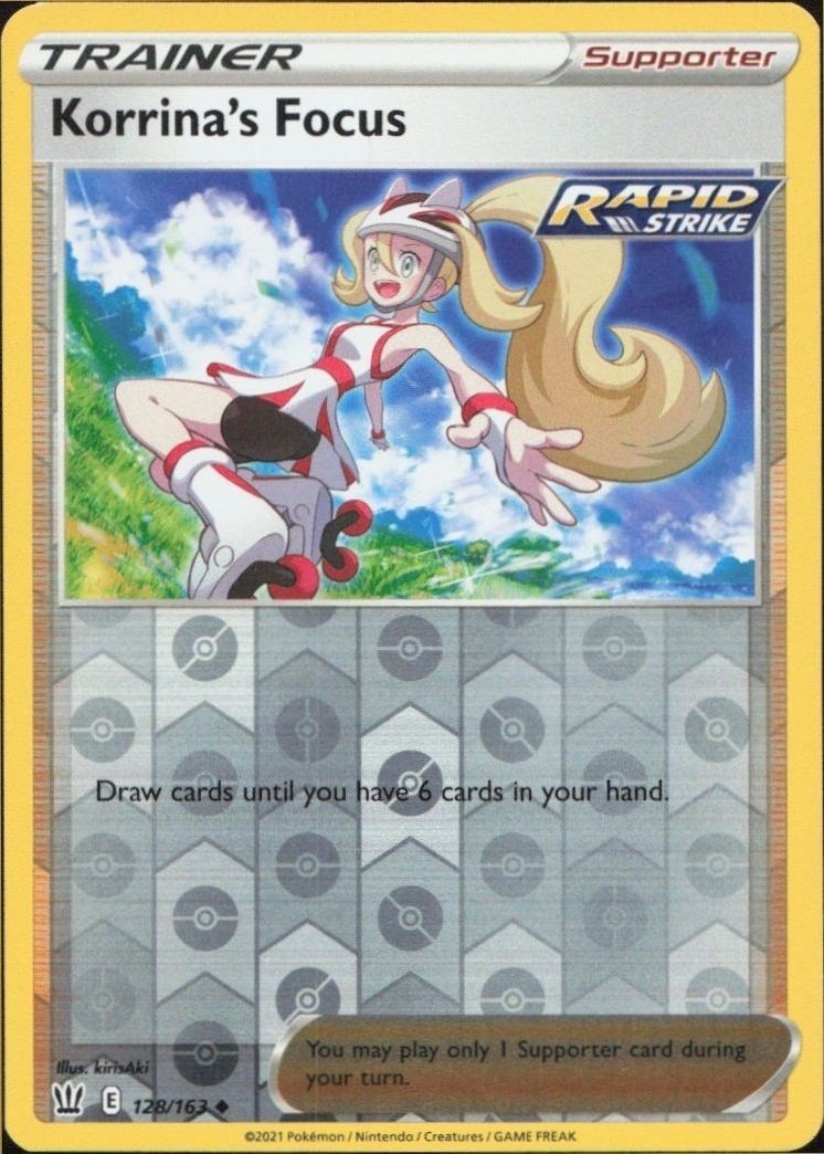 2021 Pokémon Battle Styles Korrina's Focus #128/163 trading card