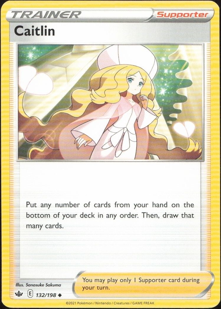 2021 Pokémon Chilling Reign Caitlin #132/198 trading card