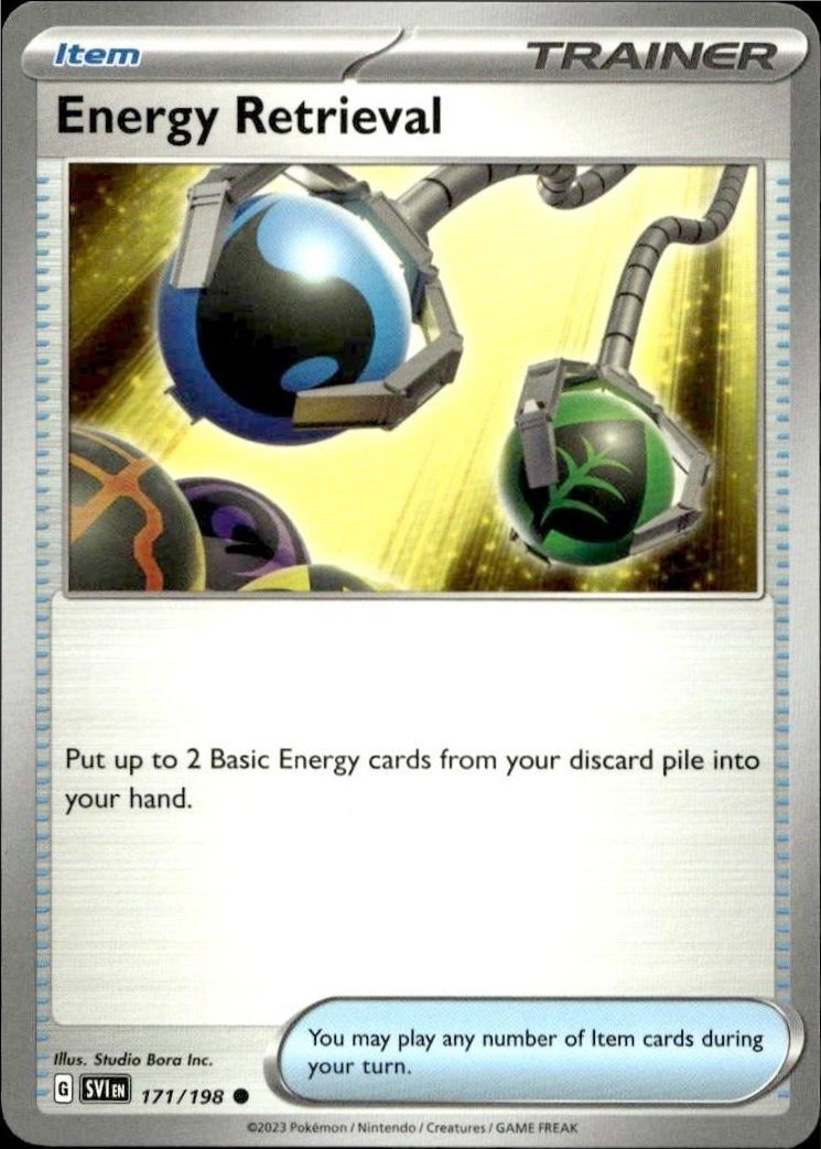 2023 Pokémon Scarlet & Violet Energy Retrieval #171/198 trading card