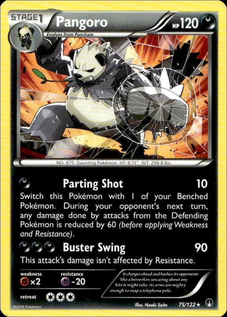 2016 Pokémon BREAKpoint Pangoro #075/122 trading card