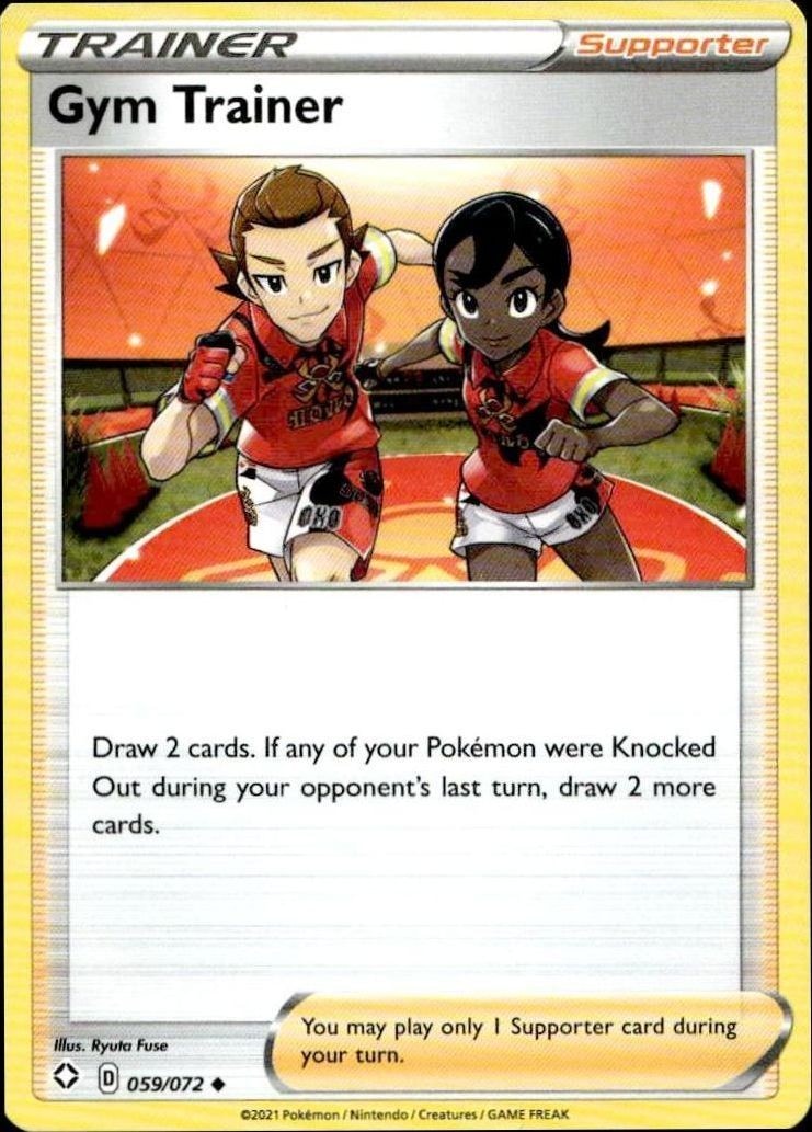 2021 Pokémon Shining Fates Gym Trainer #059/072 trading card