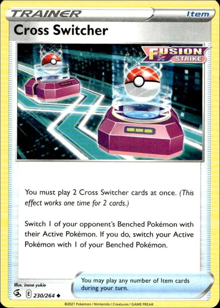 2021 Pokémon Fusion Strike Cross Switcher #230/264 Pokémon card front