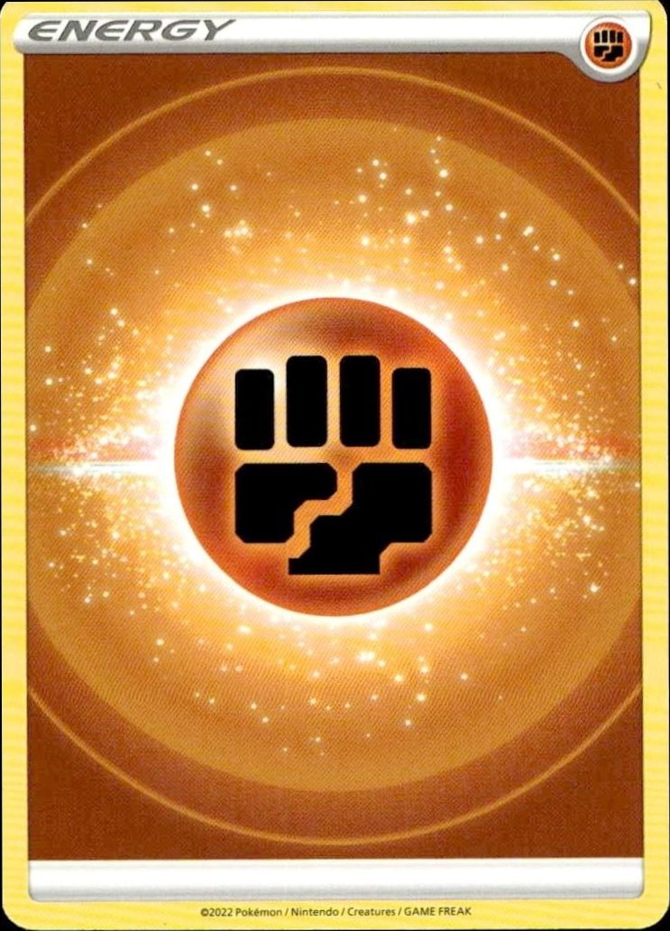 2021 Pokémon Chilling Reign Fighting Energy #2021/198 Pokémon card front