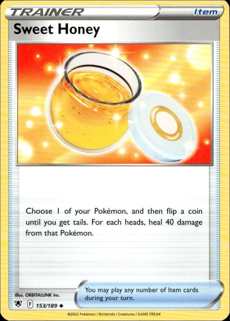 2022 Pokémon Astral Radiance Sweet Honey #153/189 trading card