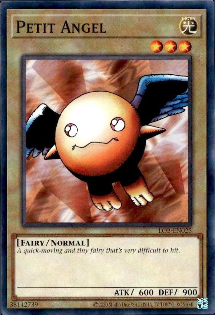 2023 Yu-Gi-Oh Legend of Blue Eyes White Dragon Petit Angel #LOB-EN025 trading card