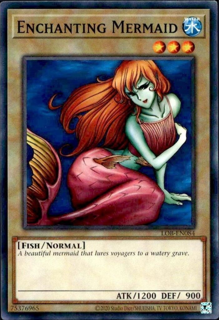 2023 Yu-Gi-Oh Legend of Blue Eyes White Dragon Enchanting Mermaid #LOB-EN084 trading card