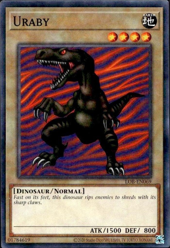 2023 Yu-Gi-Oh Legend of Blue Eyes White Dragon Uraby #LOB-EN069 trading card