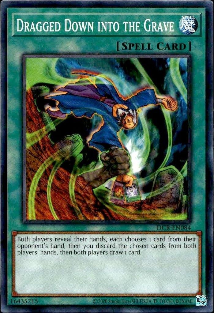 2023 Yu-Gi-Oh! Dark Crisis Dragged Down Into The Grave #DCR-EN084 Yu-Gi-Oh! card front