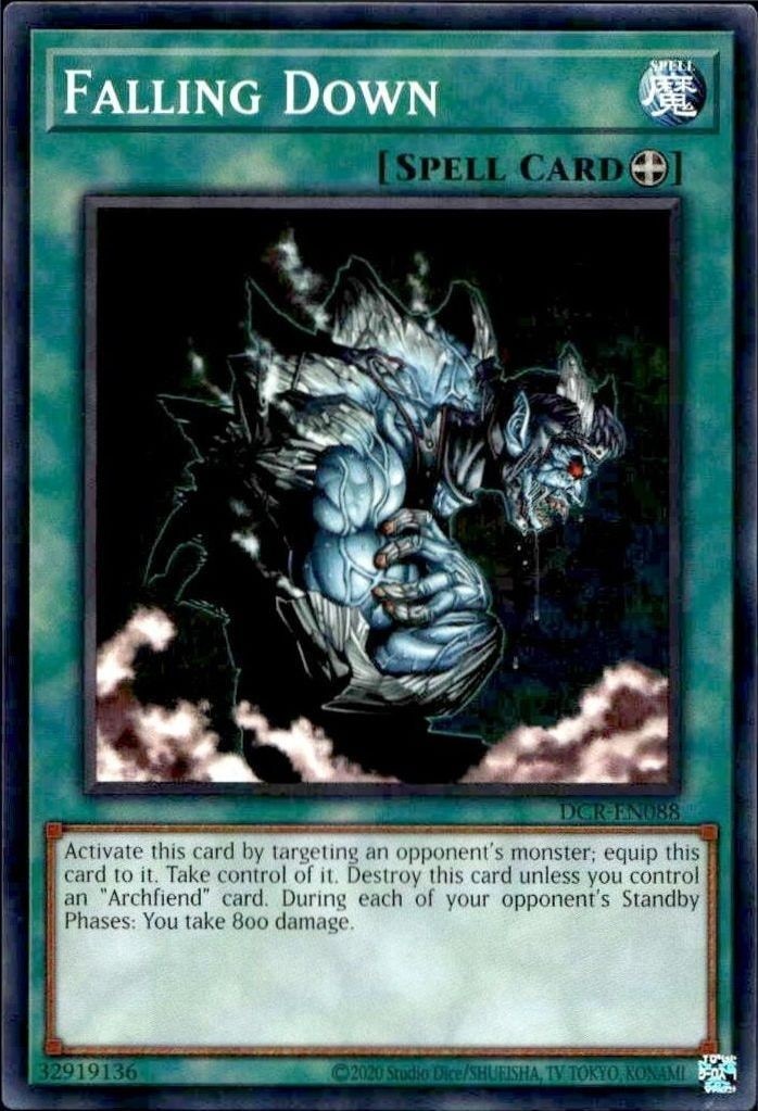 2023 Yu-Gi-Oh Dark Crisis Falling Down #DCR-EN088 trading card