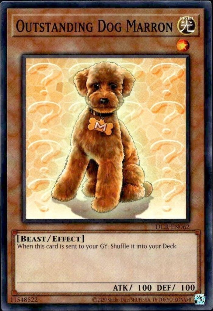2023 Yu-Gi-Oh! Dark Crisis Outstanding Dog Marron #DCR-EN062 Yu-Gi-Oh! card front