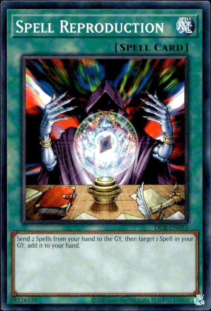 2023 Yu-Gi-Oh Dark Crisis Spell Reproduction #DCR-EN083 trading card