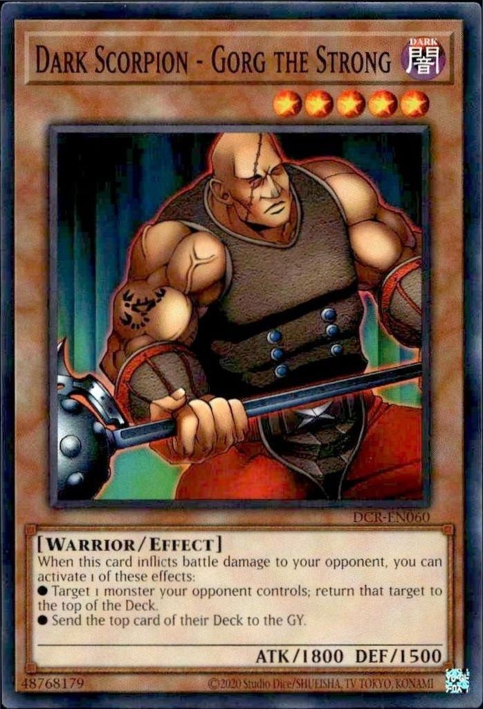 2023 Yu-Gi-Oh! Dark Crisis Dark Scorpion - Gorg the Strong #DCR-EN060 Yu-Gi-Oh! card front