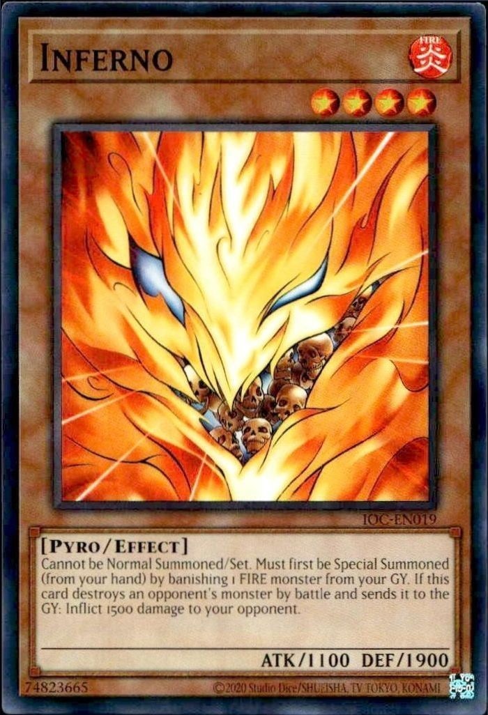 2023 Yu-Gi-Oh Invasion of Chaos Inferno #IOC-EN019 trading card