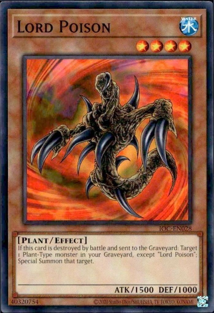 2023 Yu-Gi-Oh! Invasion of Chaos Lord Poison #IOC-EN028 trading card