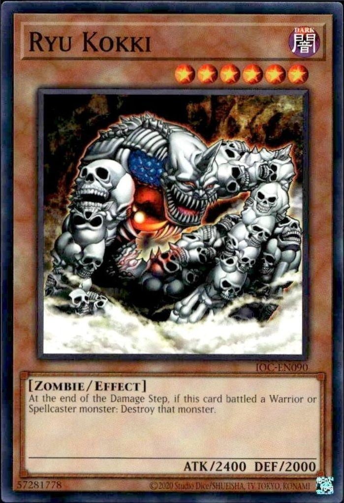 2023 Yu-Gi-Oh Invasion of Chaos Ryu Kokki #IOC-EN090 trading card
