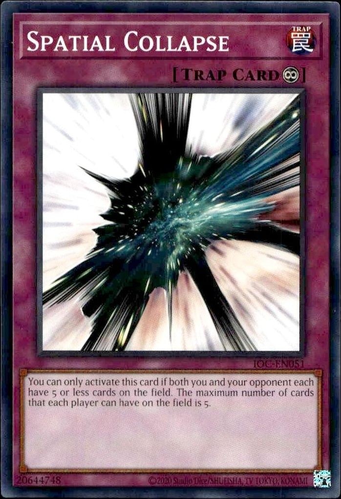 2023 Yu-Gi-Oh Invasion of Chaos Spatial Collapse #IOC-EN051 trading card