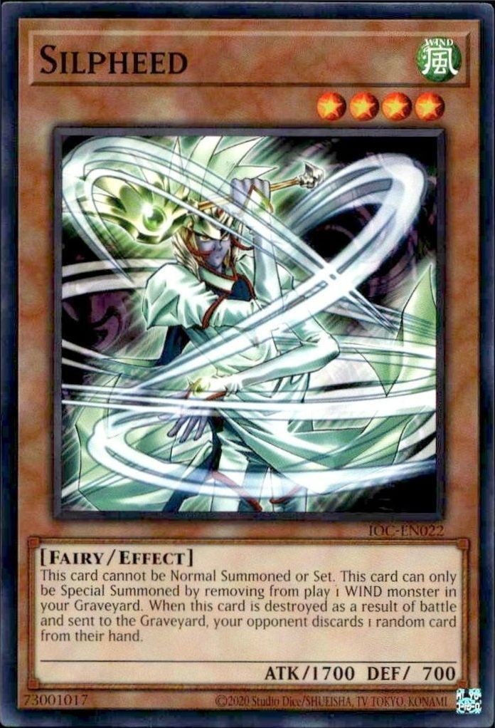 2023 Yu-Gi-Oh Invasion of Chaos Silpheed #IOC-EN022 trading card