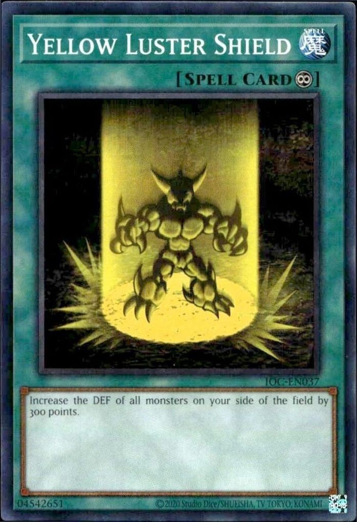 2023 Yu-Gi-Oh! Invasion of Chaos Yellow Luster Shield #IOC-EN037 Yu-Gi-Oh! card front