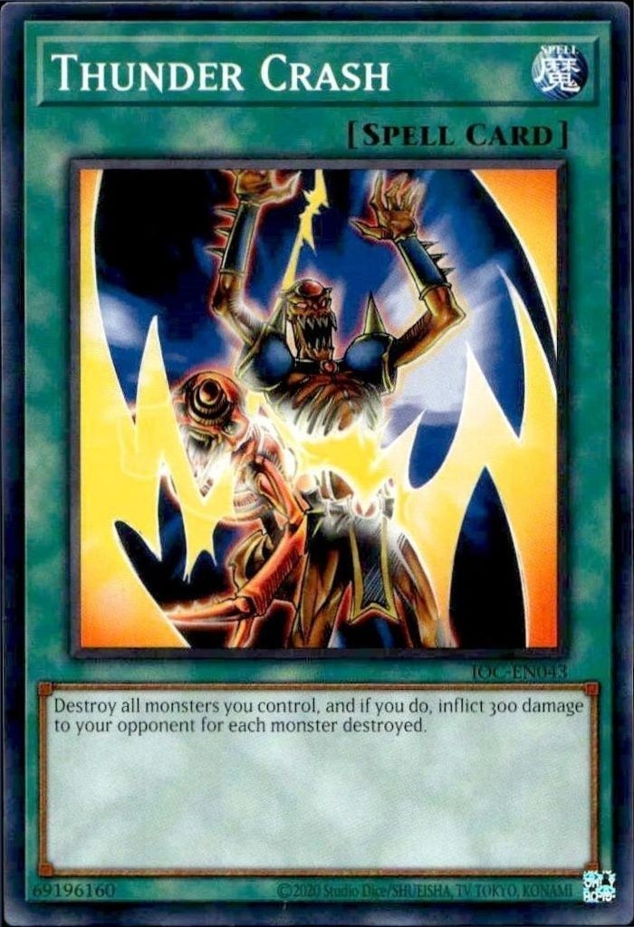 2023 Yu-Gi-Oh Invasion of Chaos Thunder Crash #IOC-EN043 trading card