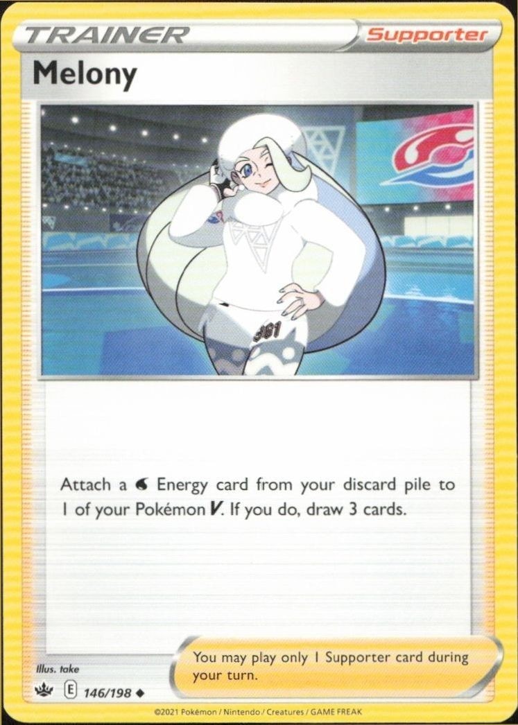 2021 Pokémon Chilling Reign Melony #146/198 Pokémon card front