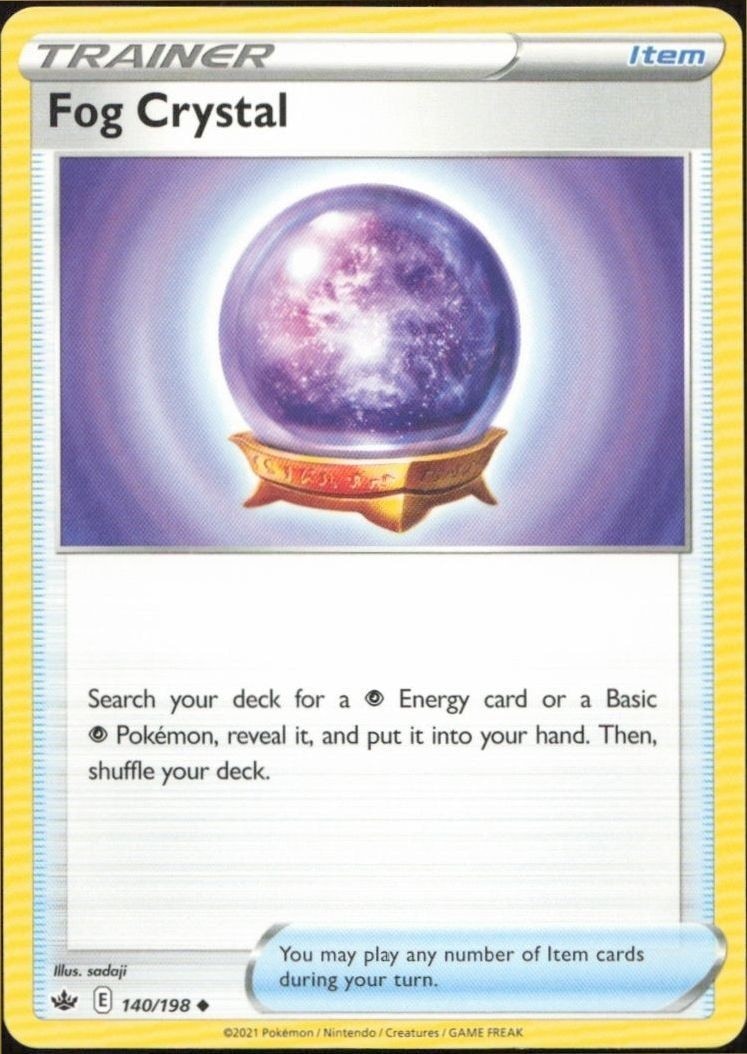 2021 Pokémon Chilling Reign Fog Crystal #140/198 Pokémon card front