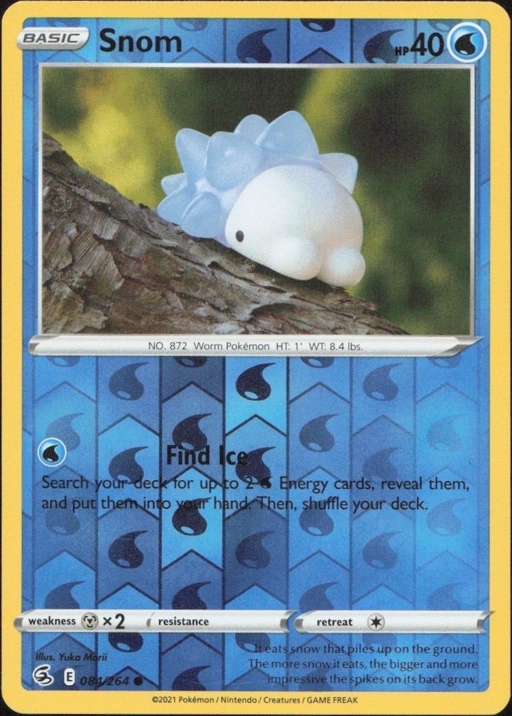 2021 Pokémon Fusion Strike Snom #084/264 trading card
