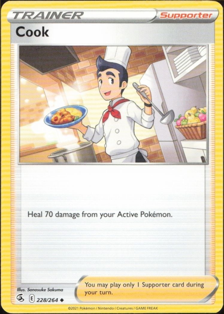 2021 Pokémon Fusion Strike Cook #228/264 Pokémon card front