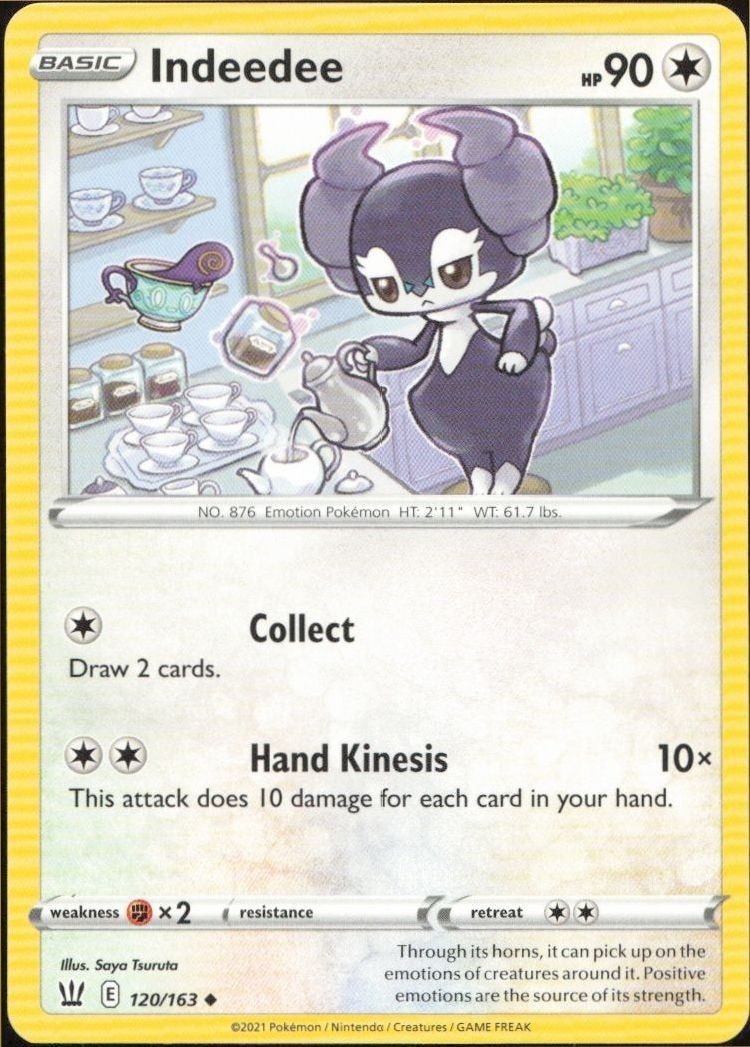 2021 Pokémon Battle Styles Indeedee #120/163 trading card