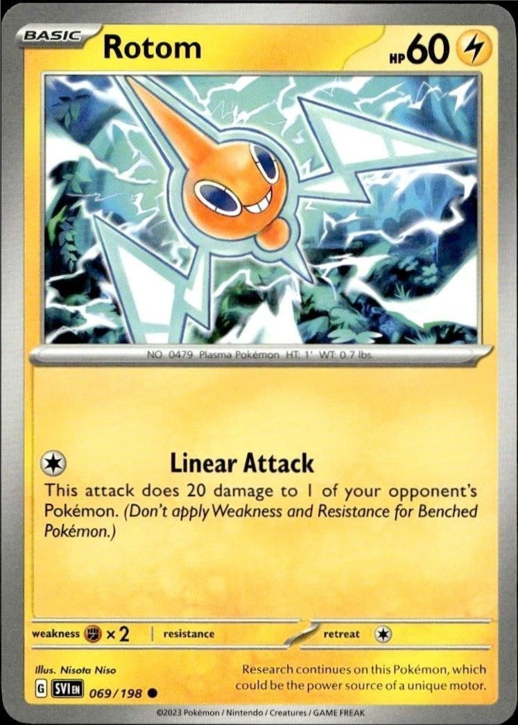 2023 Pokémon Scarlet & Violet Rotom #069/198 Pokémon card front