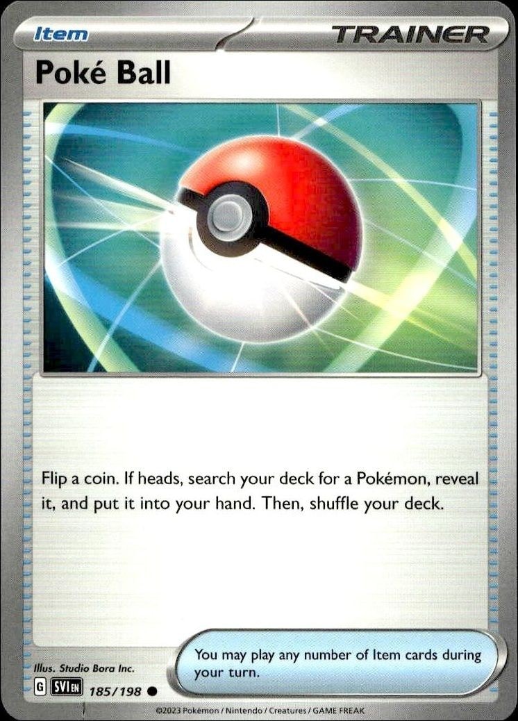 2023 Pokémon Scarlet & Violet Poké Ball #185/198 Pokémon card front