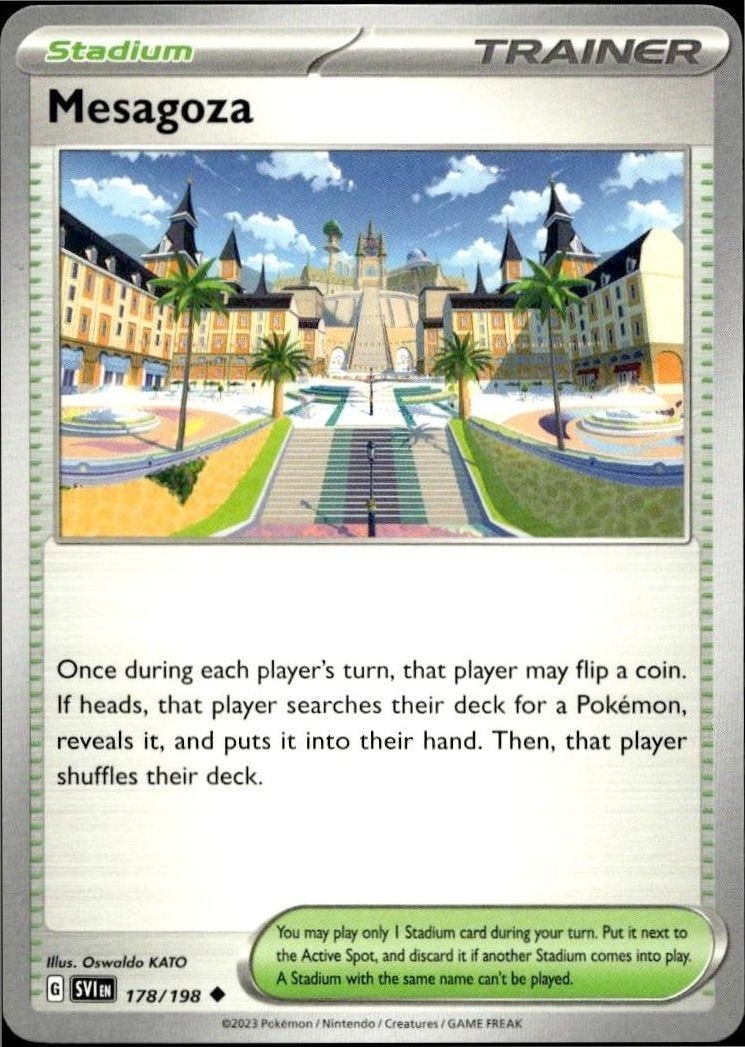 2023 Pokémon Scarlet & Violet Mesagoza #178/198 Pokémon card front