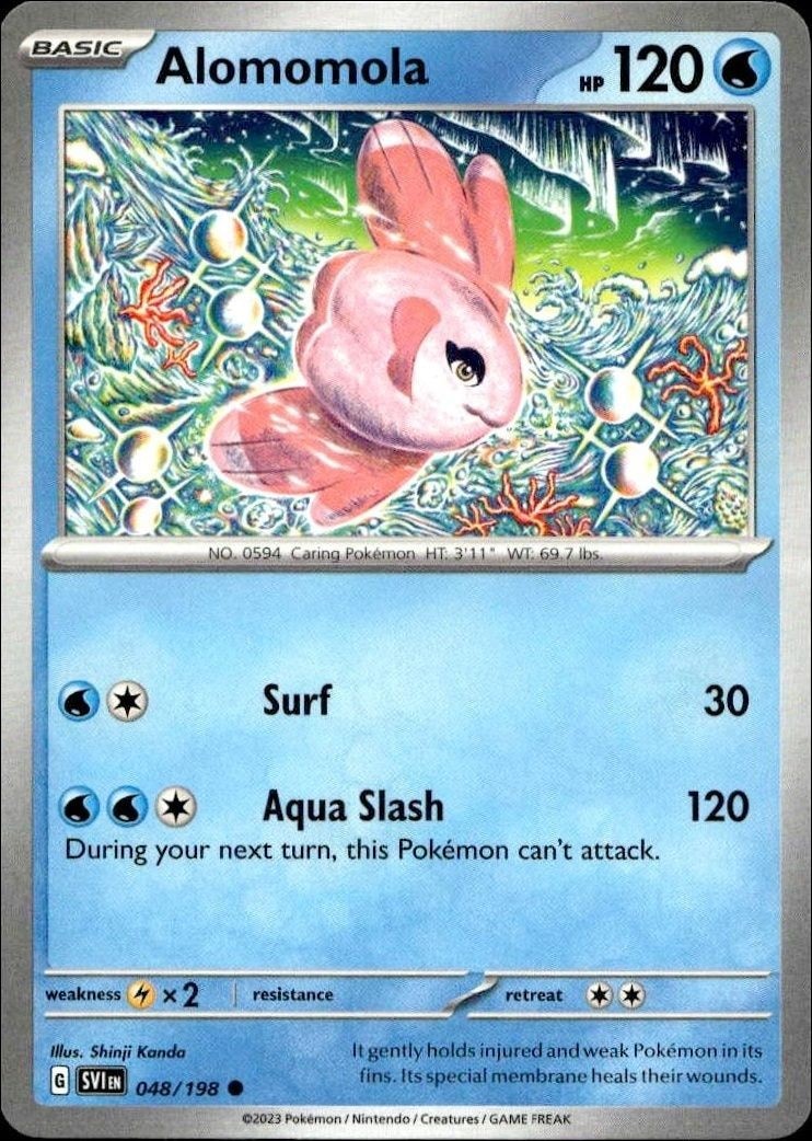 2023 Pokémon Scarlet & Violet Alomomola #048/198 Pokémon card front