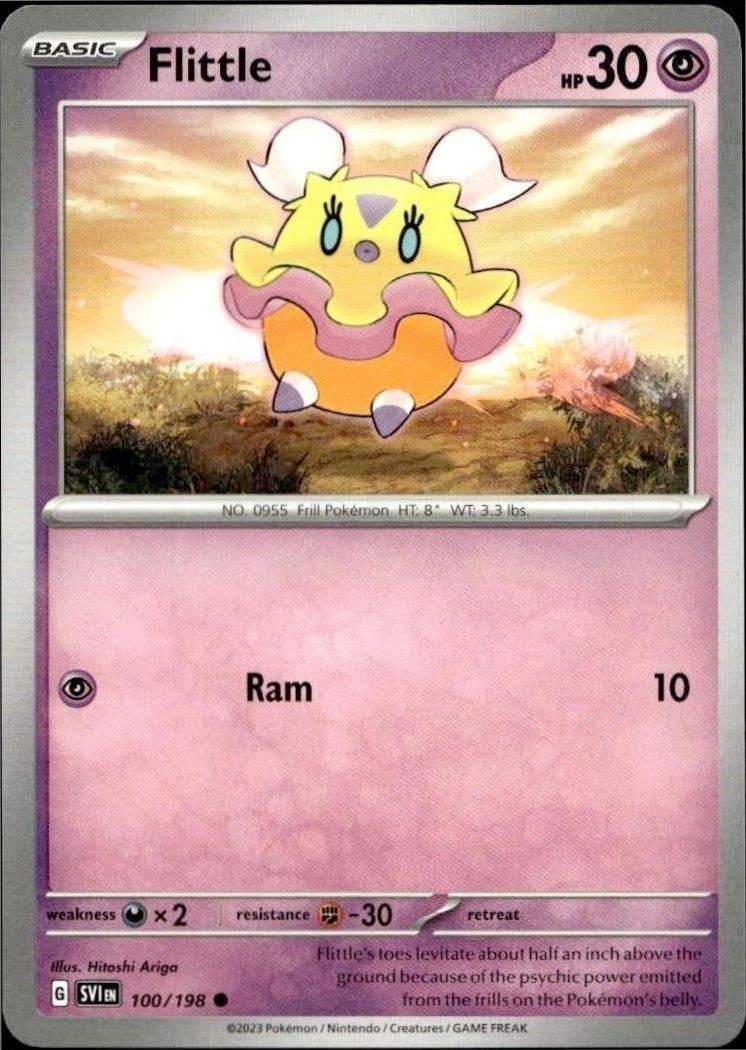 2023 Pokémon Scarlet & Violet Flittle #100/198 Pokémon card front