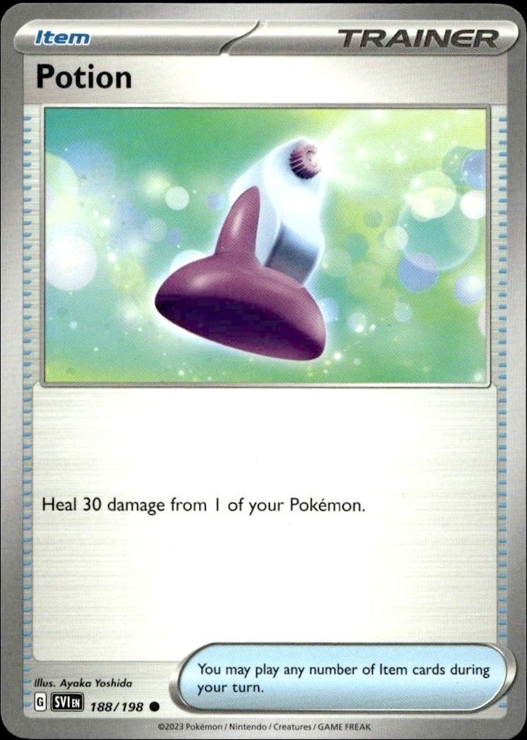2023 Pokémon Scarlet & Violet Potion #188/198 trading card