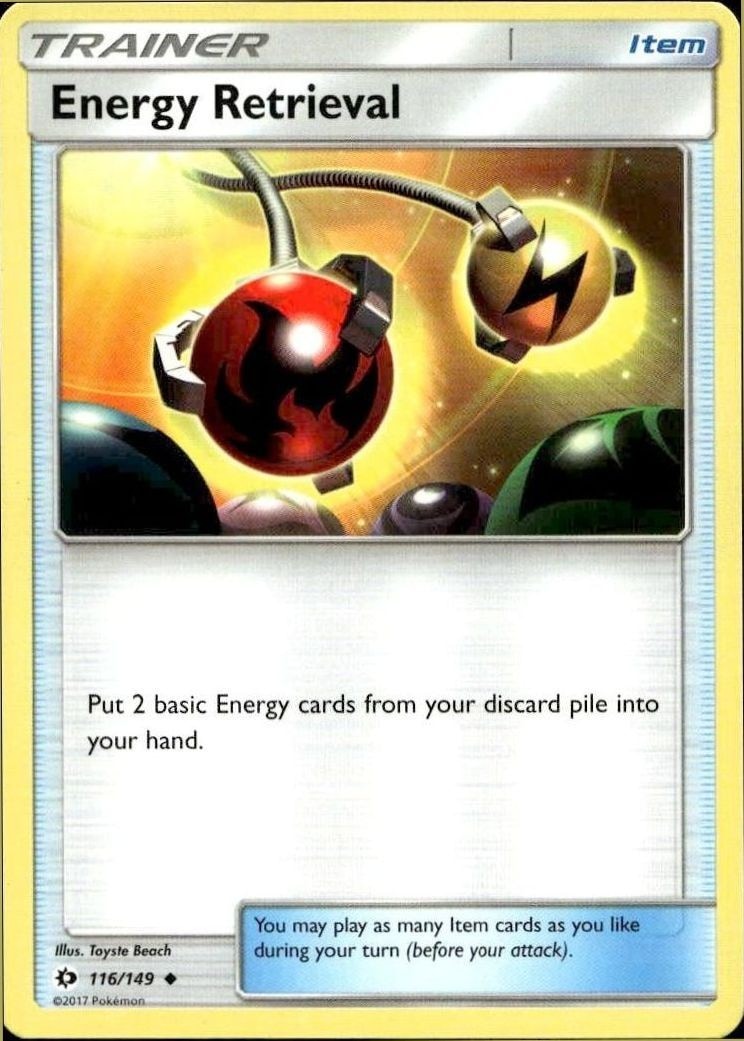 2017 Pokémon Sun & Moon Energy Retrieval #116/149 trading card