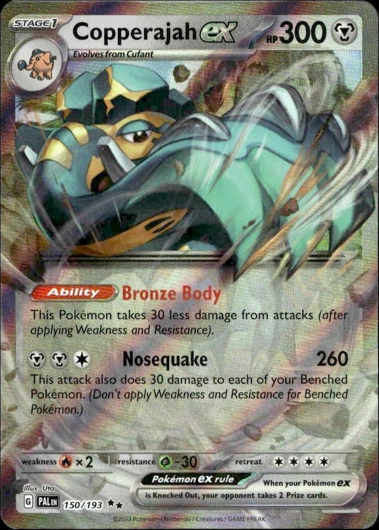 2023 Pokémon Paldea Evolved Copperajah ex #150/193 trading card