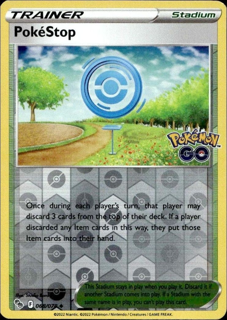2022 Pokémon Pokémon GO PokéStop #068/078 trading card