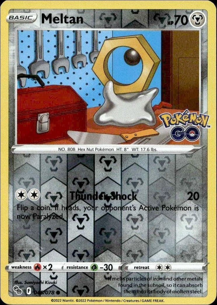 2022 Pokémon Go Meltan #045/078 Pokémon card front